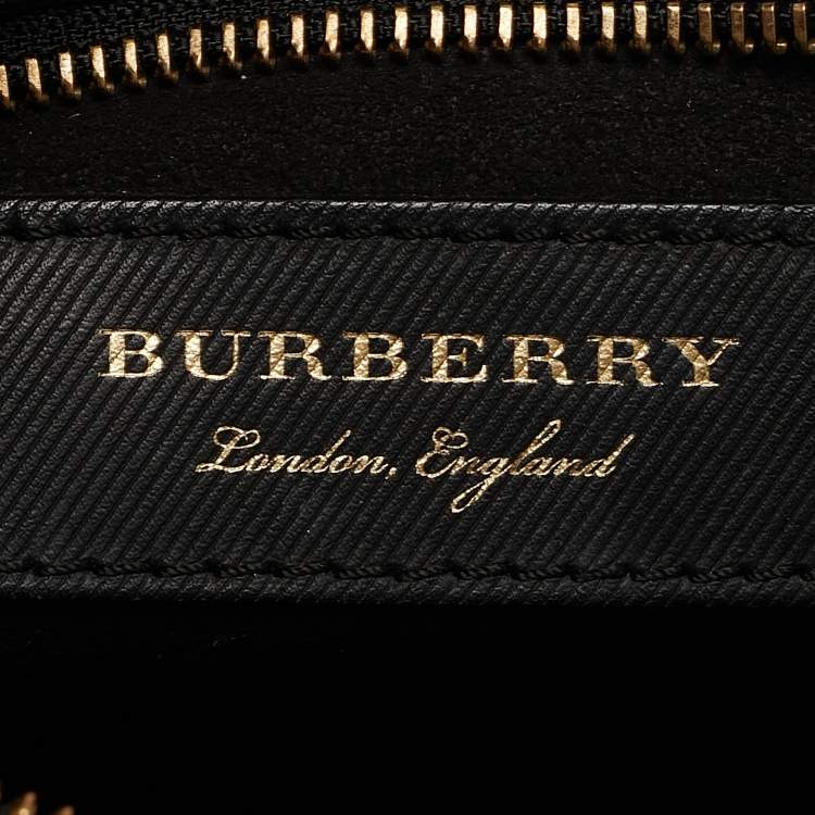 Pre Owned Burberry Black Pendleton Clutch