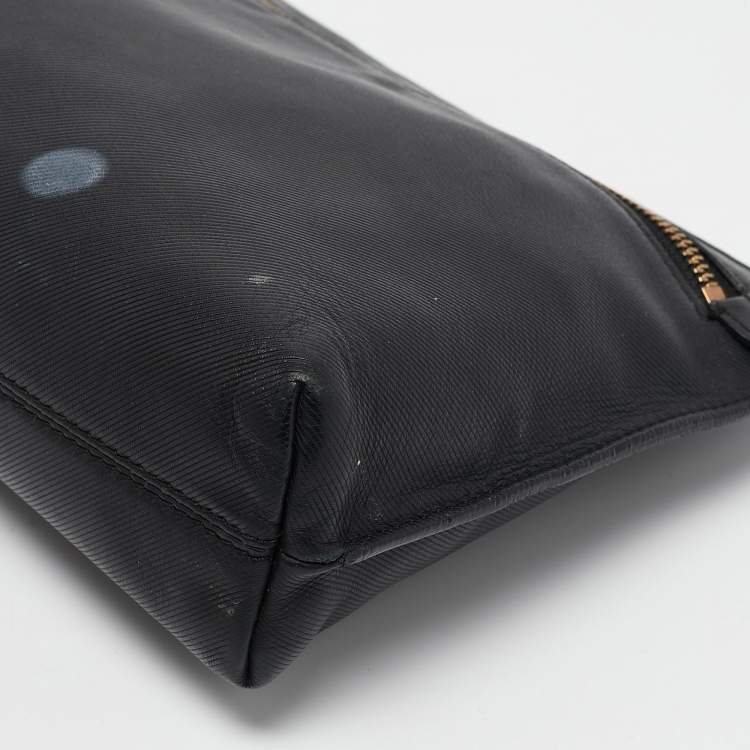 Pre Owned Burberry Black Pendleton Clutch