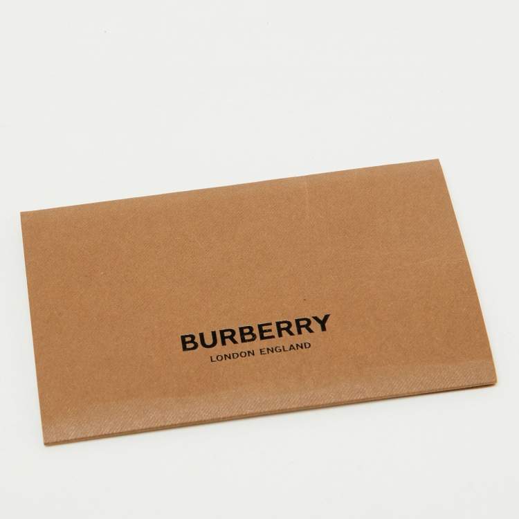 Pre Owned Burberry Blue/Black Denim and Leather Medium Note Logo Shoulder Bag