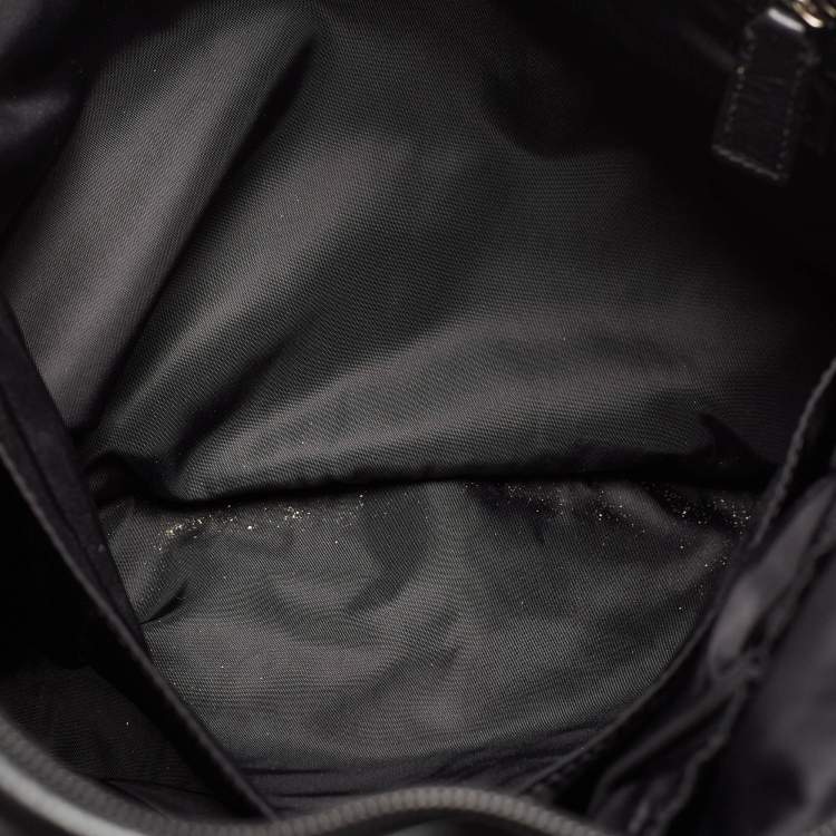 Pre Owned Burberry Black Super Nova Check Nylon Diaper Bag