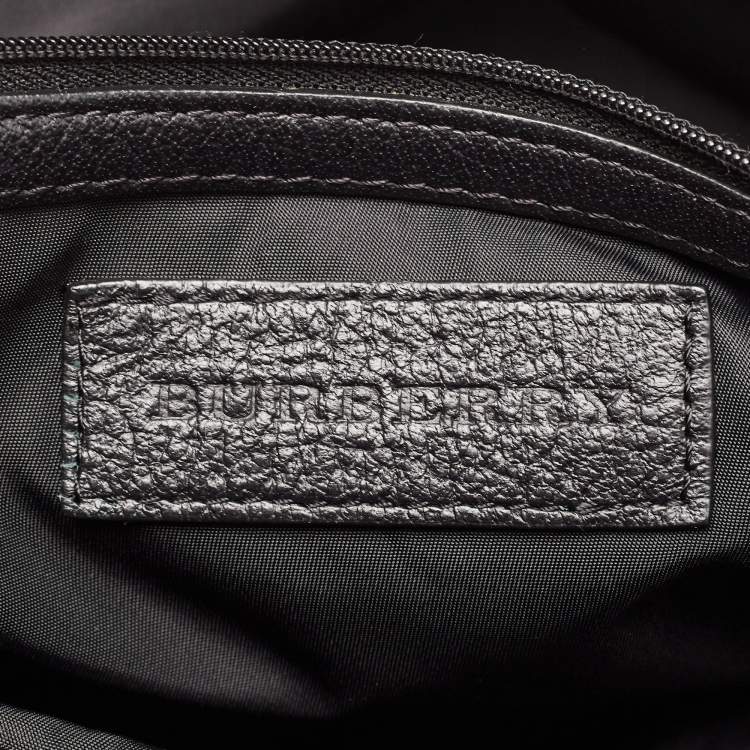 Pre Owned Burberry Black Super Nova Check Nylon Diaper Bag