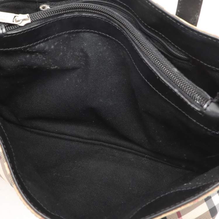 Pre Owned Burberry Beige House Check PVC Tote