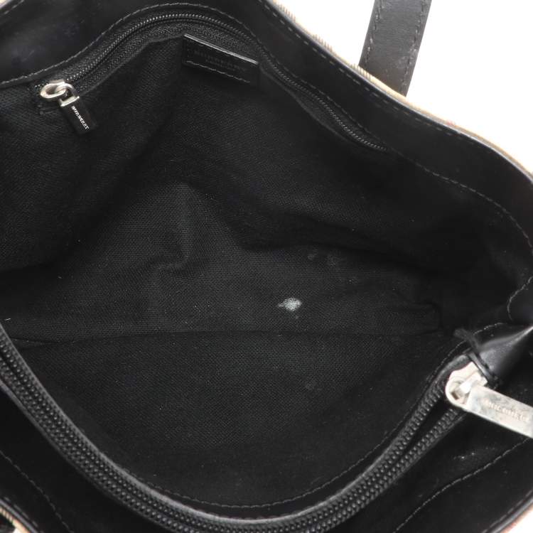 Pre Owned Burberry Beige House Check PVC Tote