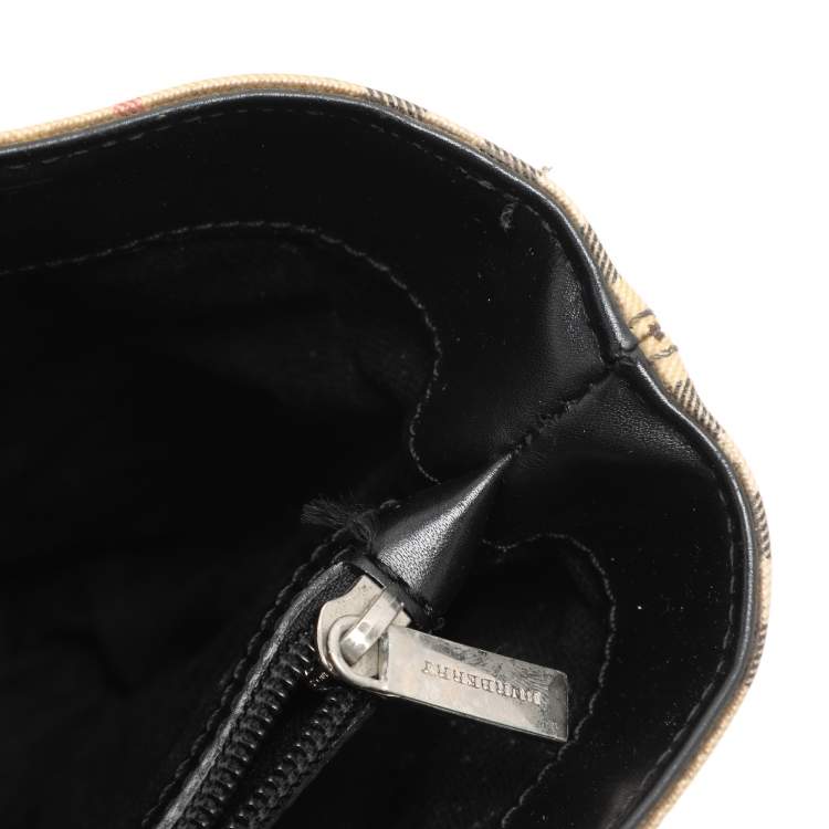 Pre Owned Burberry Beige House Check PVC Tote