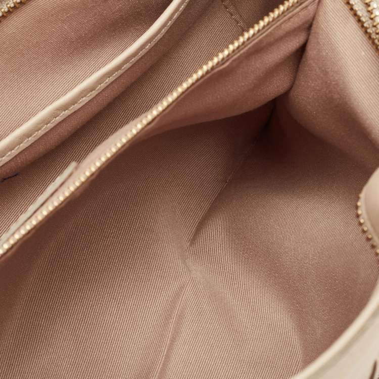 Pre Owned Burberry Beige Smoke Check PVC Waltham Shoulder Bag