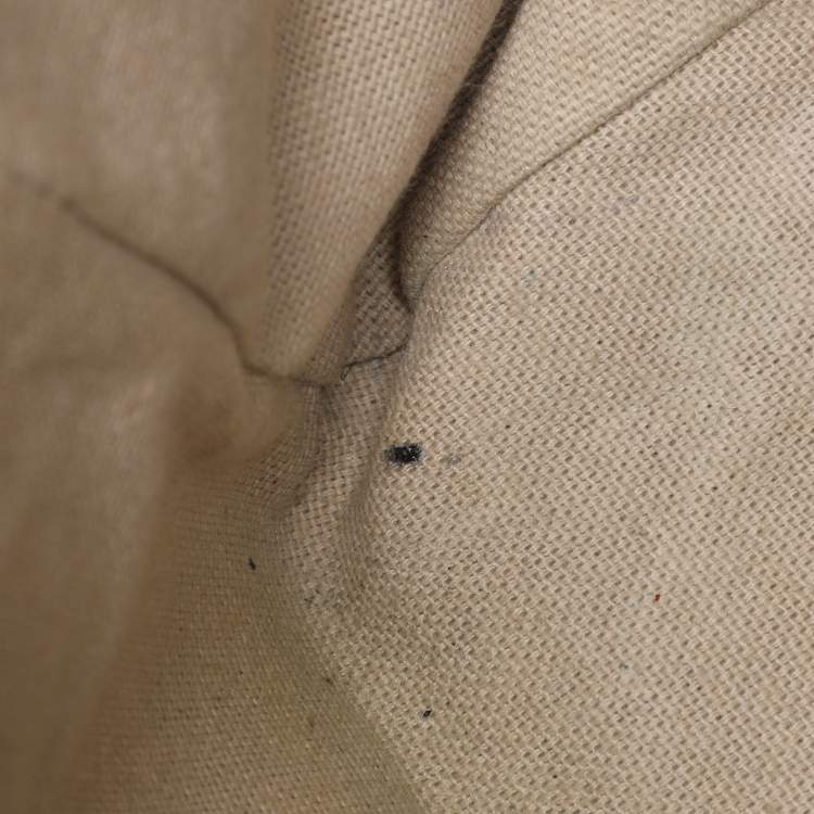 Pre Owned Burberry Beige Haymarket Coated Canvas and Leather Canterbury Tote