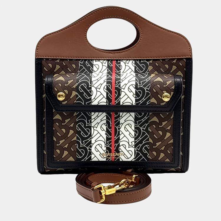 Pre Owned Burberry Multicolor PVC Burberry PVC pocket mini bag
