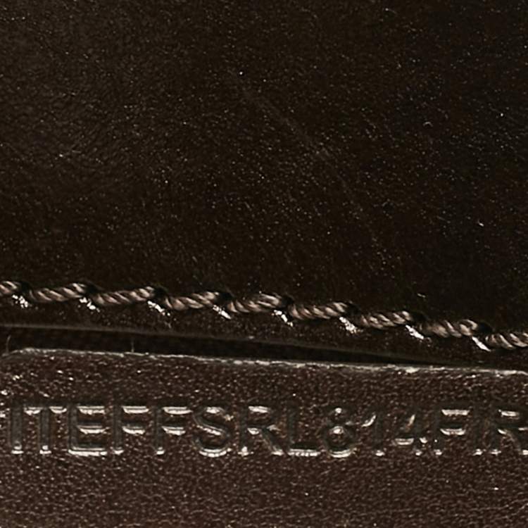 Pre Owned Burberry Choco Brown Leather Shoulder Bag