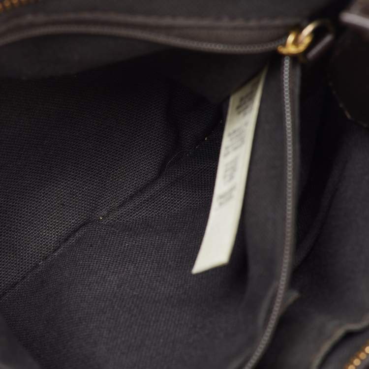 Pre Owned Burberry Beige/Brown Haymarket Check Coated Canvas and Leather Hartham Crossbody Bag