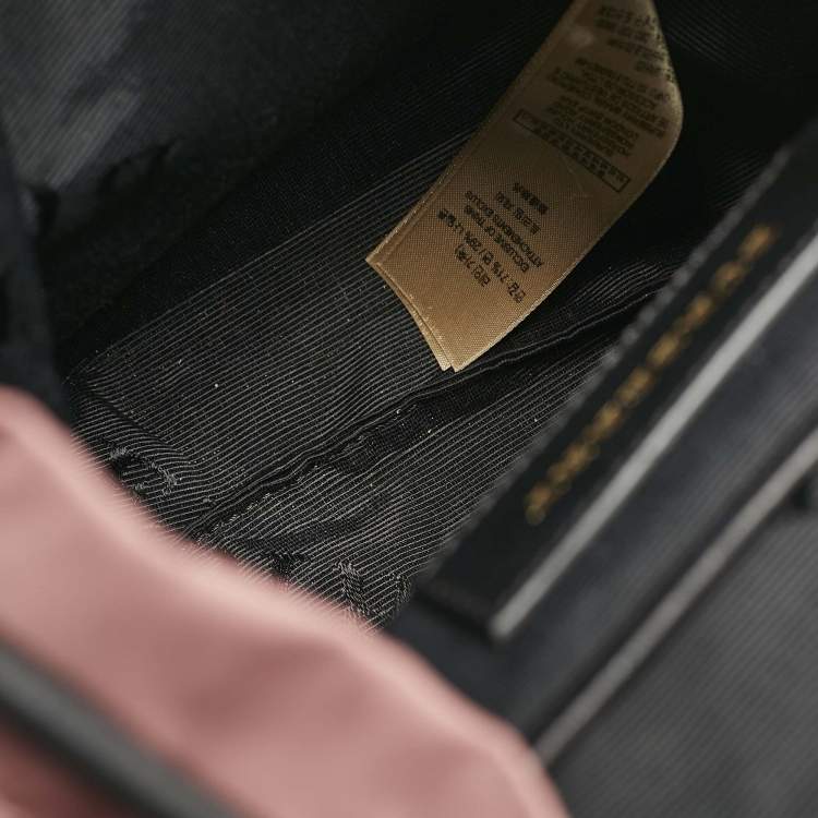 Pre Owned Burberry Mauve Pink Nylon Mini Drawstring Backpack