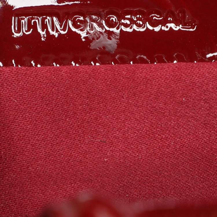 Pre Owned Burberry Red Quilted Patent Leather Manor Satchel