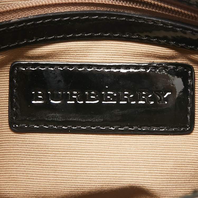 Pre Owned Burberry Beige/Black Supernova Check PVC Dryden Crossbody Bag