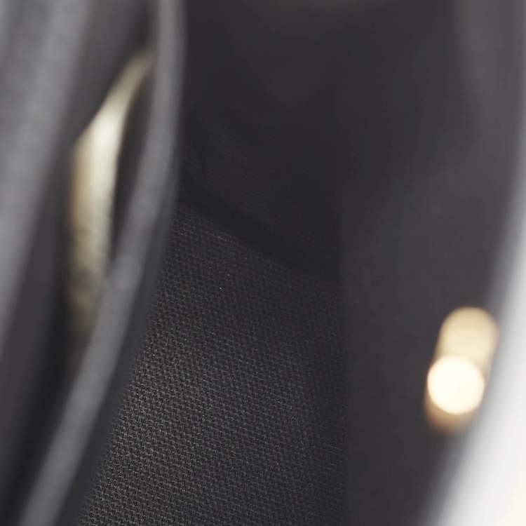 Pre Owned Burberry Black/ Beige Check Canvas and Leather The Bucket Backpack