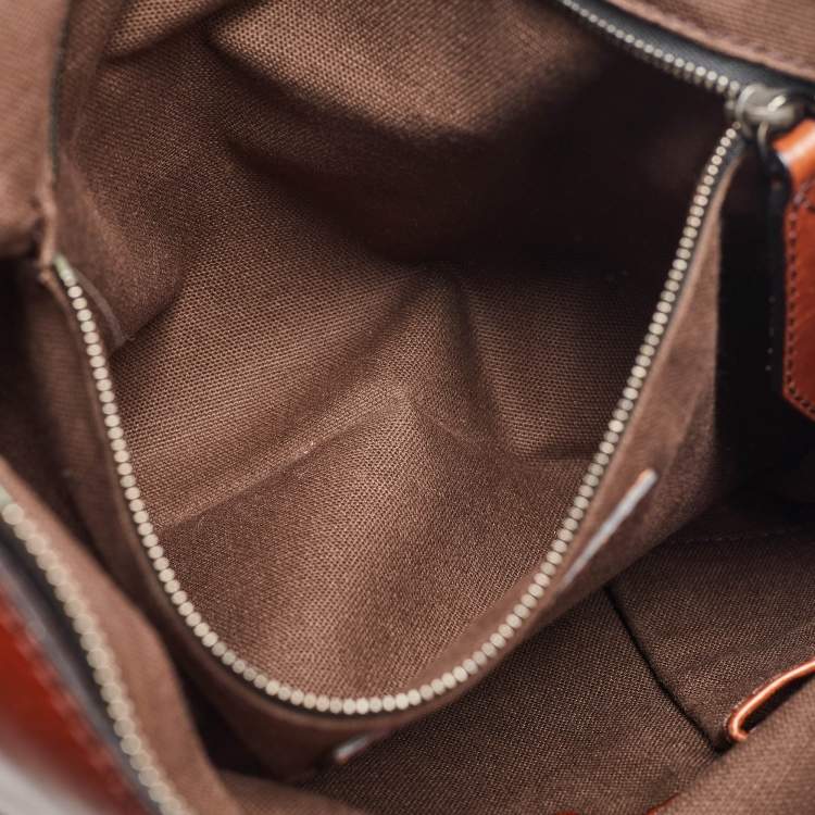 Pre Owned Burberry Beige/Brown Housecheck Canvas and Leather Slim Tote