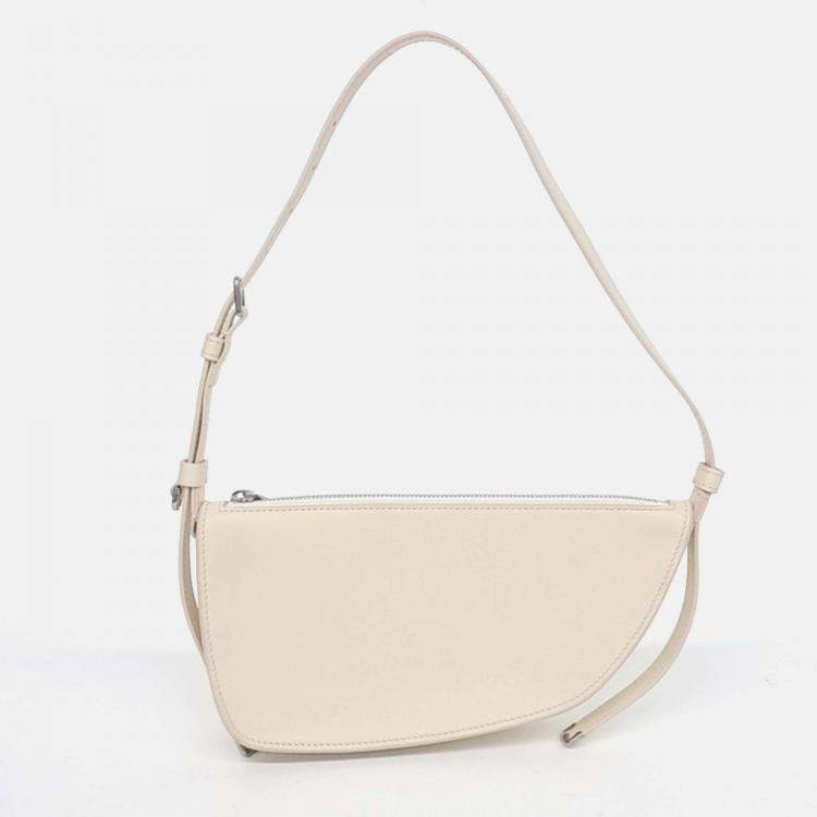 Pre Owned Burberry Cream Leather shoulder bag