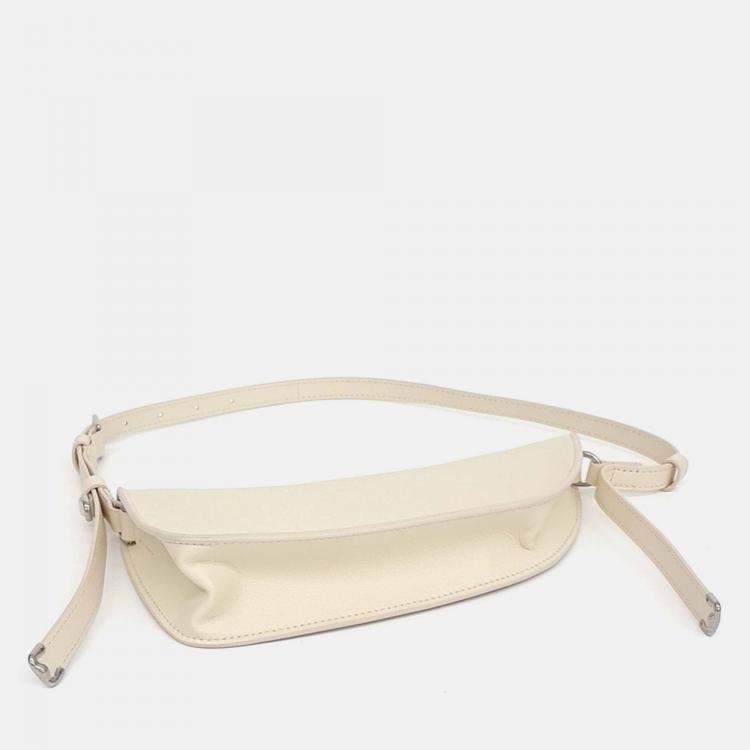 Pre Owned Burberry Cream Leather shoulder bag