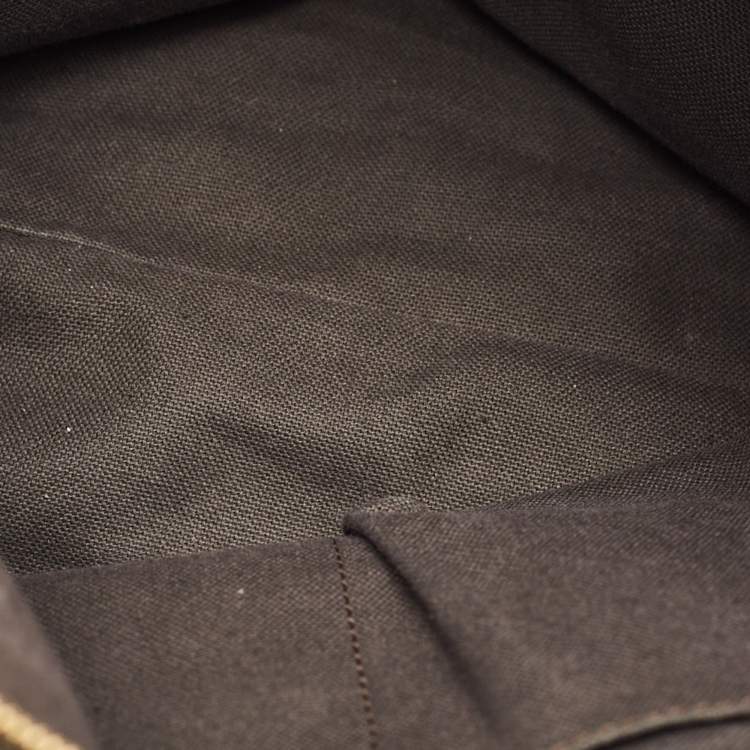 Pre Owned Burberry Beige/Black Haymarket Check Coated Canvas and Leather Salisbury Tote