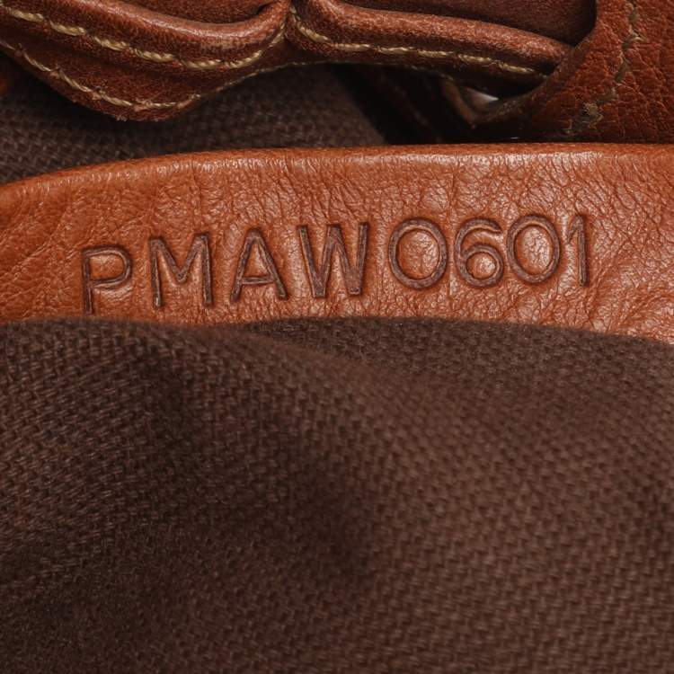 Pre Owned Burberry Tan Leather Margaret Shoulder Bag