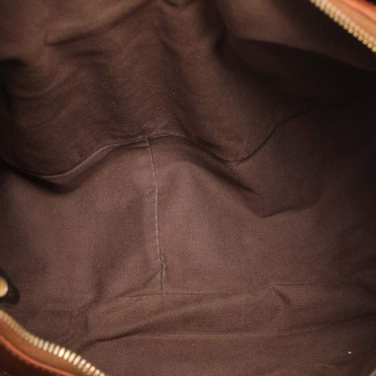 Pre Owned Burberry Tan Leather Margaret Shoulder Bag