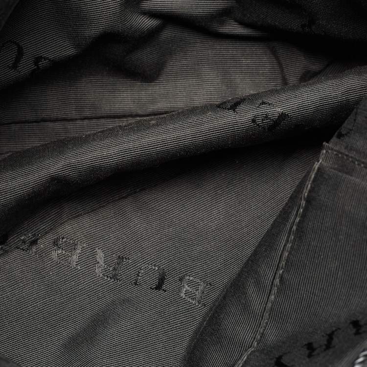 Pre Owned Burberry Black Pebbled Leather Orchard Bowler Bag