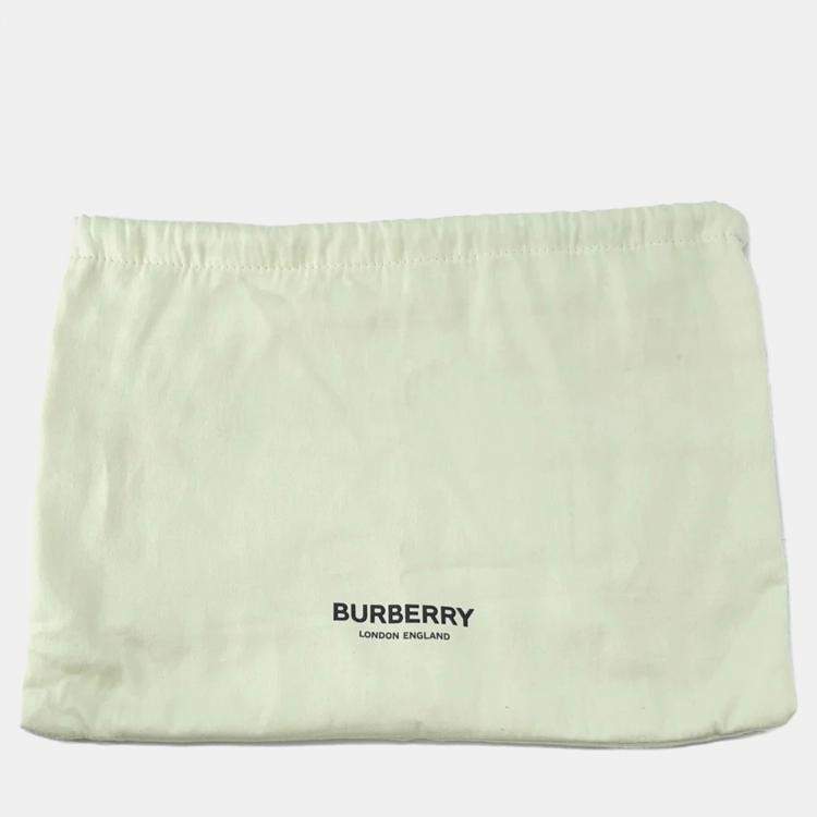مملوكة مسبقًا Burberry Roller Chain shoulder Black/White Canvas Leather