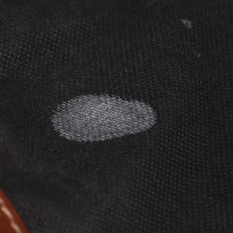 Pre Owned Burberry Brown/Beige Haymarket Check Coated Canvas Tote