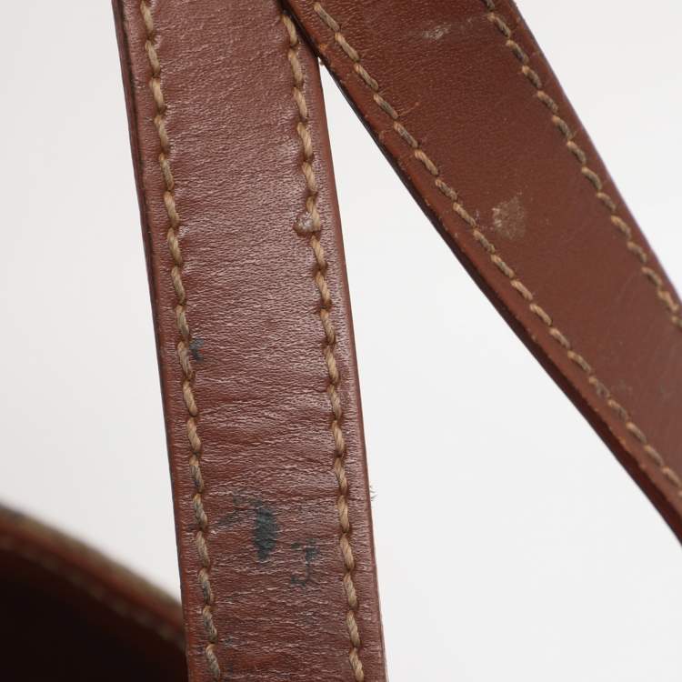 Pre Owned Burberry Brown/Beige Haymarket Check Coated Canvas Tote