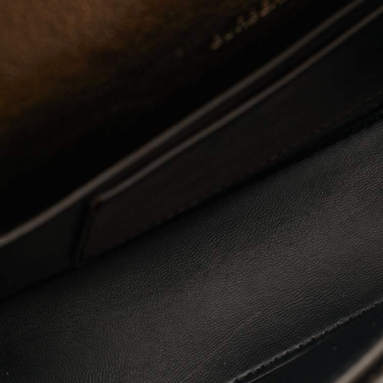 مملوكة مسبقًا Burberry Bronze Leather Small Studded Olympia Shoulder Bag