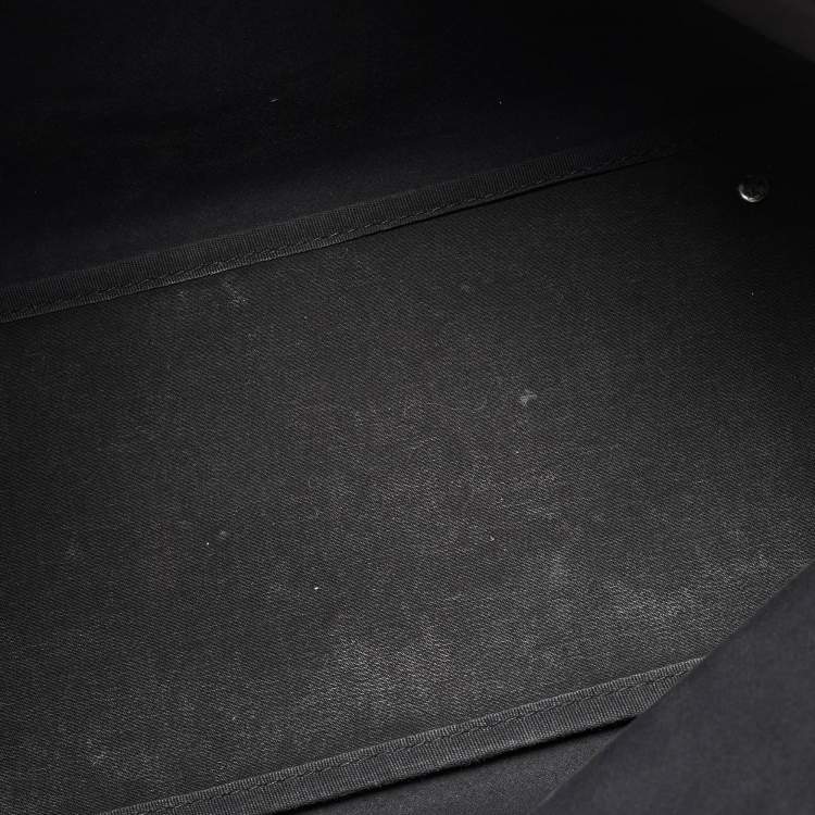 Pre Owned Burberry Beige/Black Supernova Check Coated Canvas and Patent Leather Nickie Tote