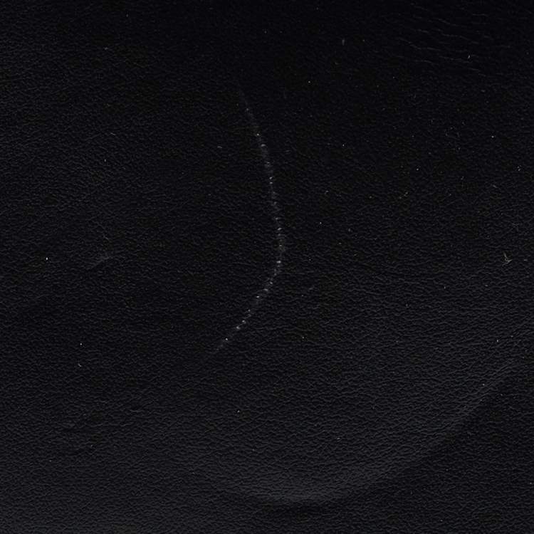 Pre Owned Burberry Black/Beige Housecheck Fabric and Leather Title Tote