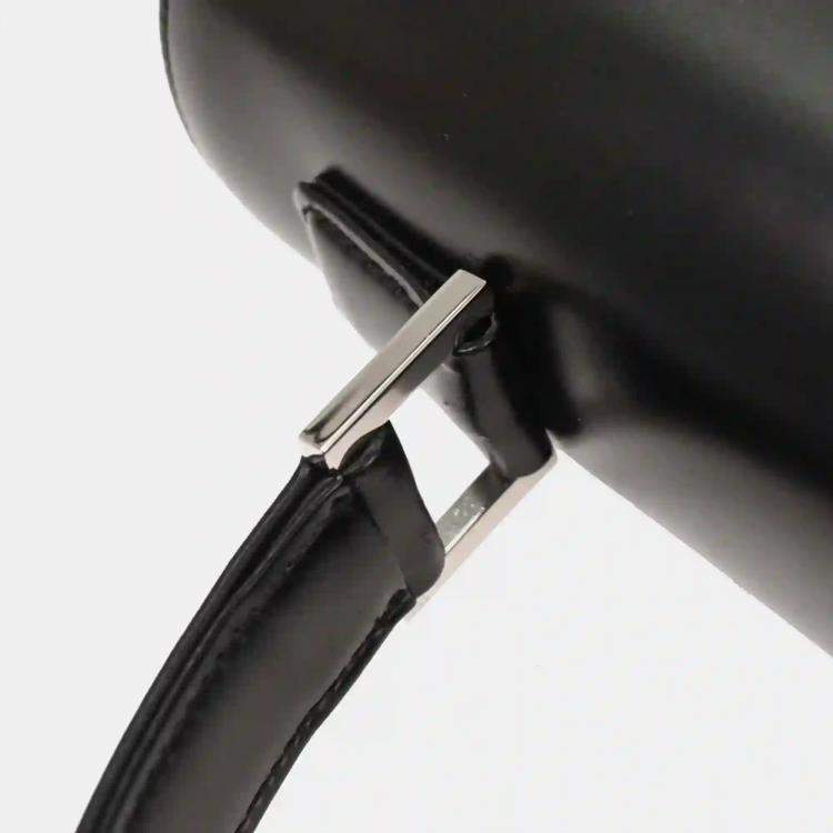 Pre Owned Burberry Black Leather Handbag