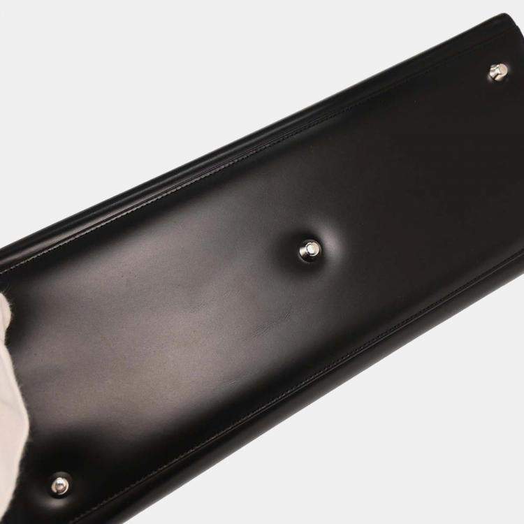 Pre Owned Burberry Black Leather Handbag