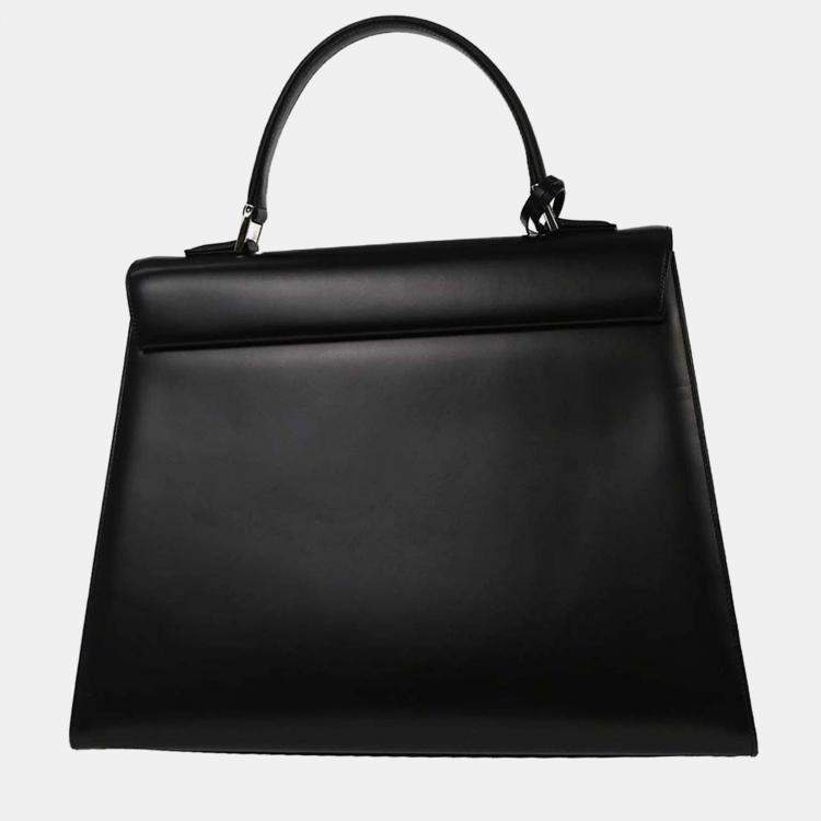 Pre Owned Burberry Black Leather Handbag