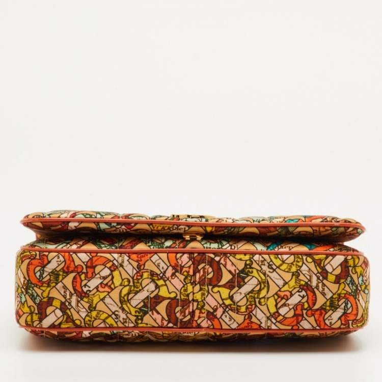 مملوكة مسبقًا Burberry Multicolor Satin and Leather Small Lola Shoulder Bag