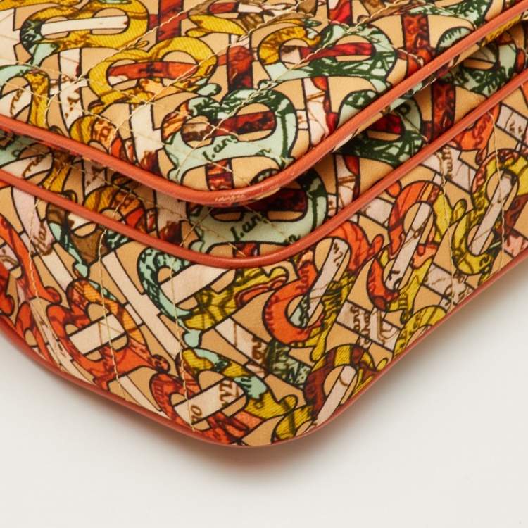 مملوكة مسبقًا Burberry Multicolor Satin and Leather Small Lola Shoulder Bag