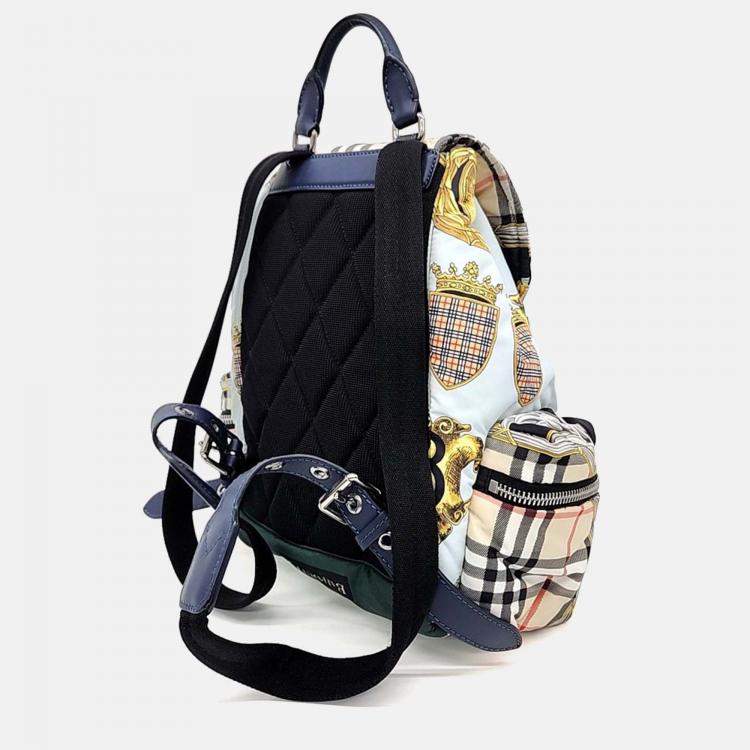 Pre Owned Burberry Multicolor Fabric Rucksack Backpack