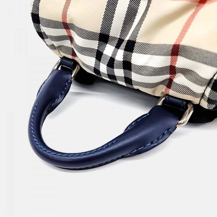 Pre Owned Burberry Multicolor Fabric Rucksack Backpack