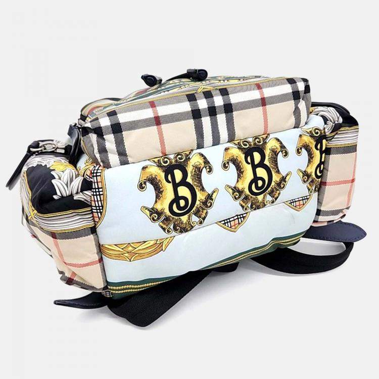 Pre Owned Burberry Multicolor Fabric Rucksack Backpack