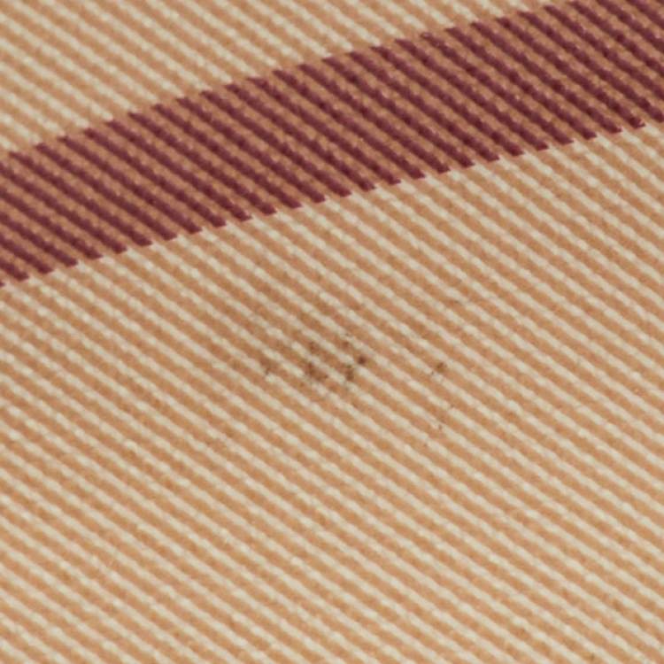 مملوكة مسبقًا Burberry Beige/Black Nova Check PVC and Patent Leather Warrior Hobo