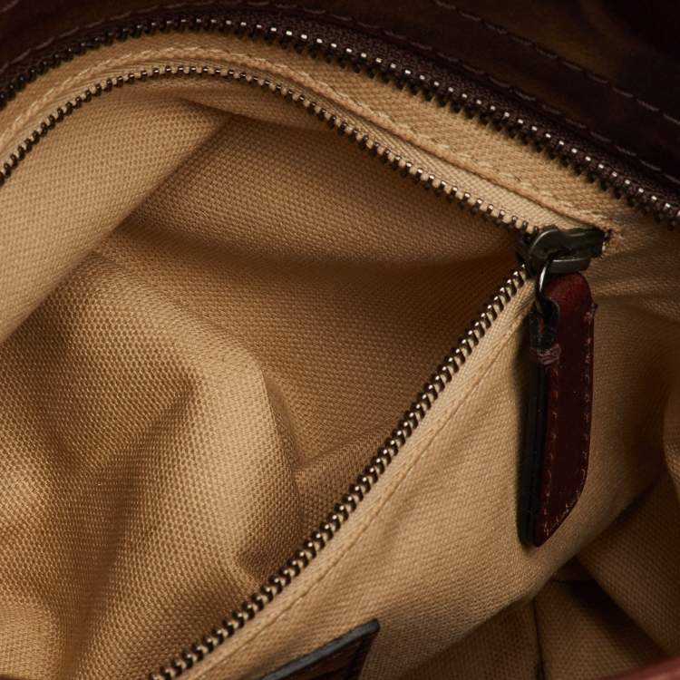 مملوكة مسبقًا Burberry Lowry Brown/Beige Mega Check Canvas and Leather Tote