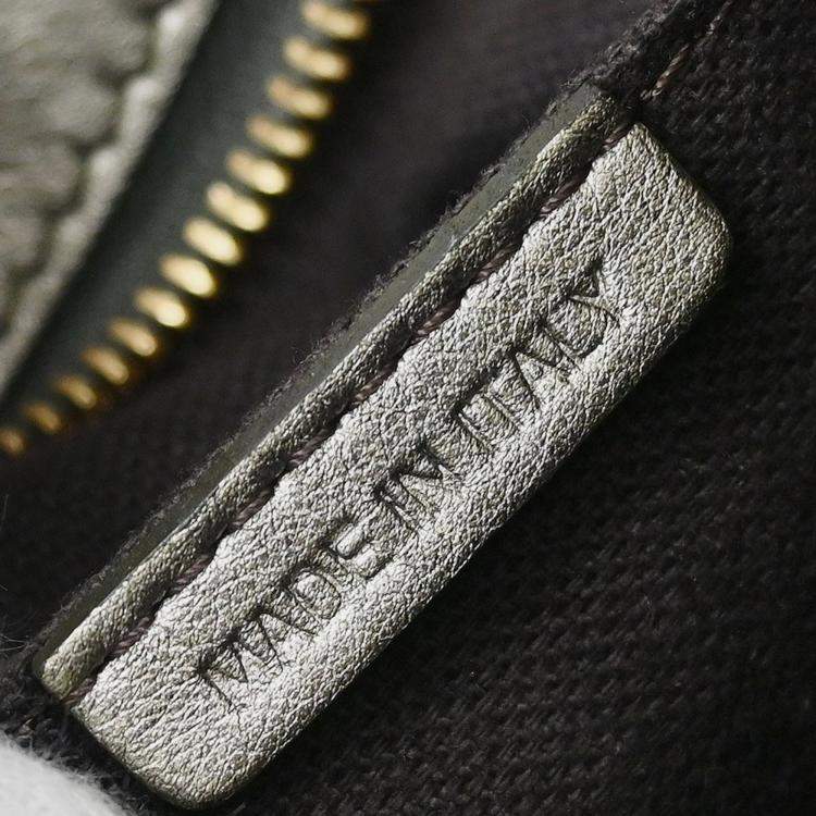 Pre Owned Burberry Beige Gold House Check Handbag