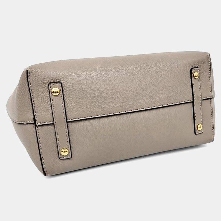 Pre Owned Burberry Leather Beige Belt Bag Medium