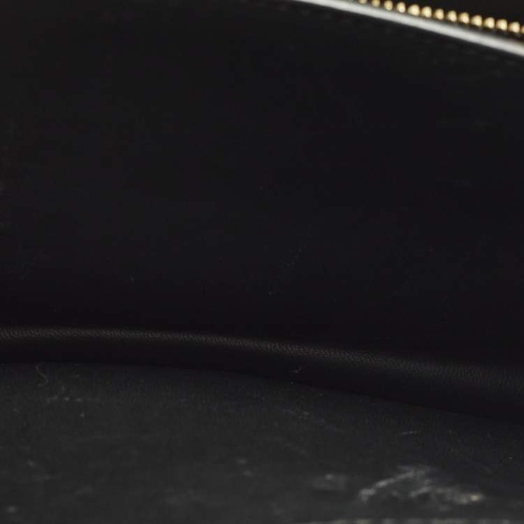 Pre Owned Burberry TB Small Beige/Black Leather Shoulder Bag