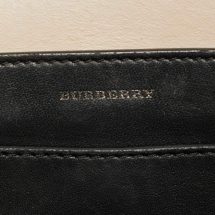 مملوكة مسبقًا Burberry Marais Belt Small Red/Navy Blue Leather Tote