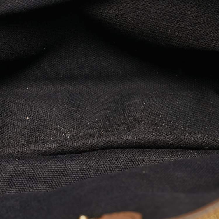 Pre Owned Burberry Banner Medium Beige House Check Canvas and Leather Tote