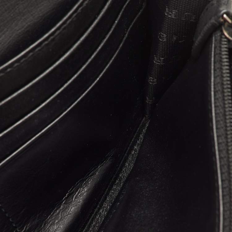 مملوكة مسبقًا Burberry Beige/Black Nova Check PVC and Patent Leather Flap Continental Wallet