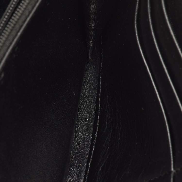 مملوكة مسبقًا Burberry Beige/Black Nova Check PVC and Patent Leather Flap Continental Wallet