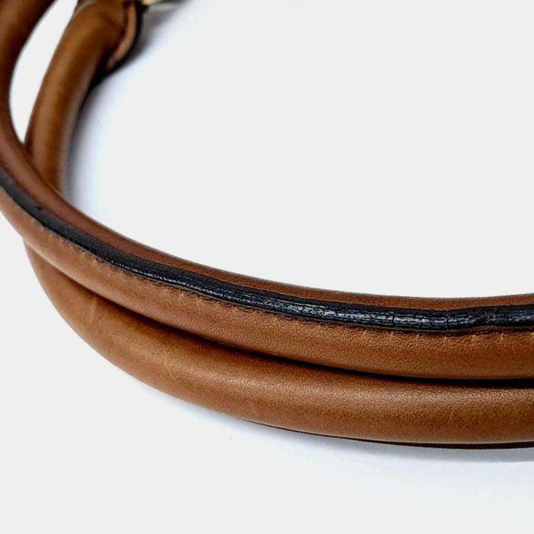 Pre Owned Burberry Brown/Multicolor Canvas and Leather Shoulder Bag