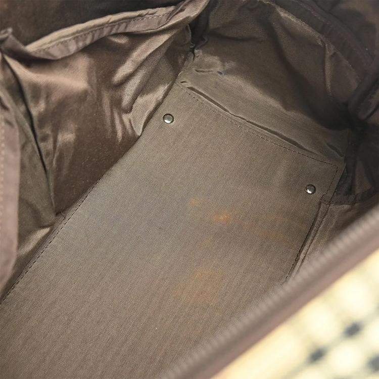 Pre Owned Burberry Beige Brown Burberry Check 2Way Handbag