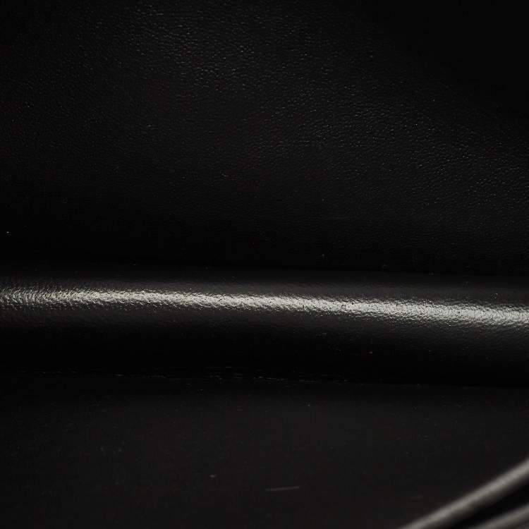 Pre Owned Burberry TB Small Monogram Embossed Leather Shoulder Bag